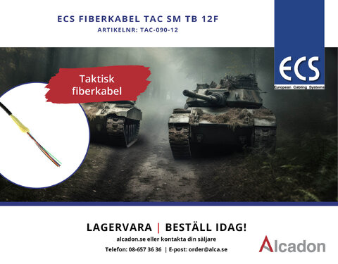 Vår taktiska fiberkabel kan köras över med pansarvagn, bilar och annat.